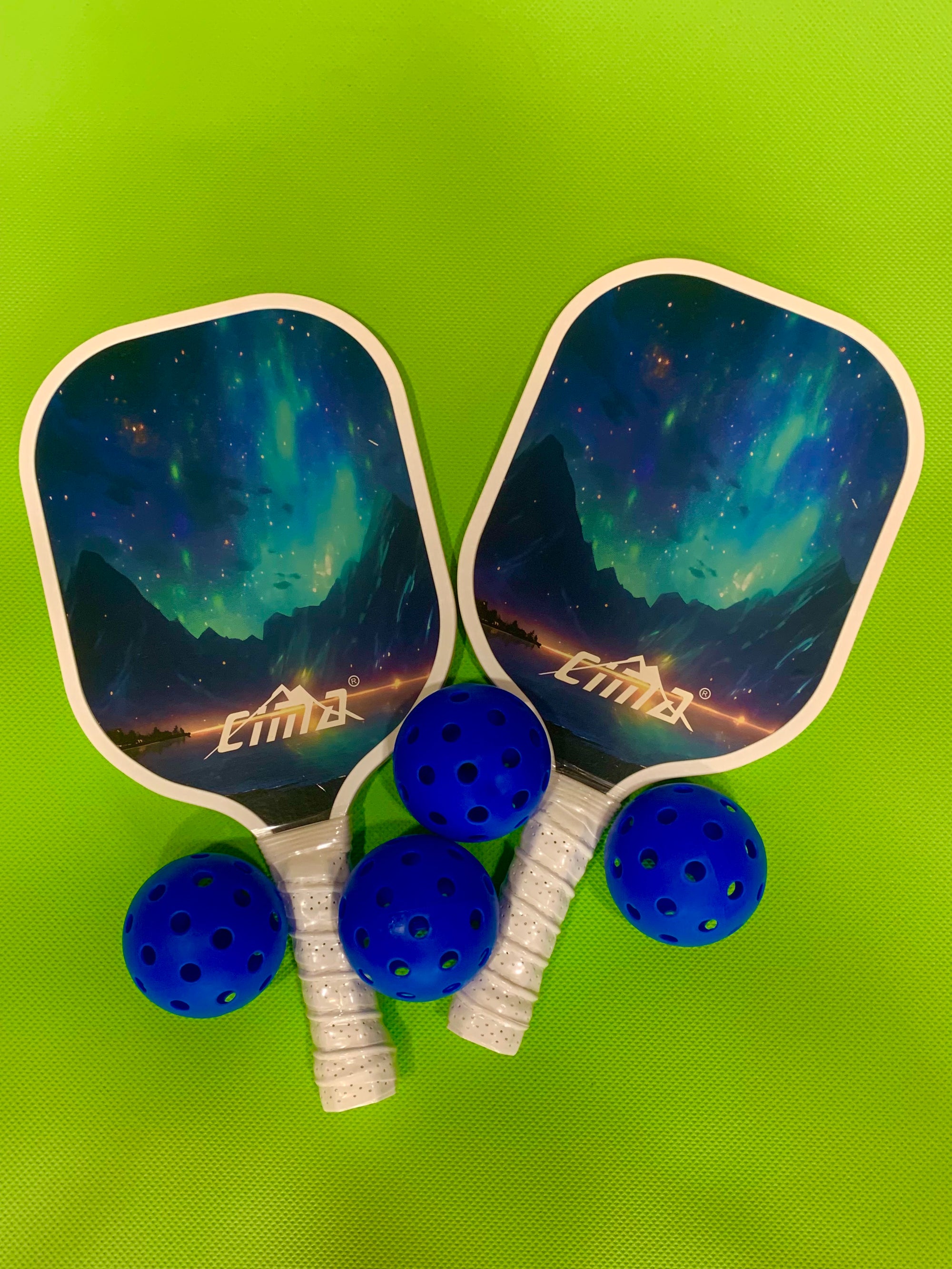 pickle rackets and balls