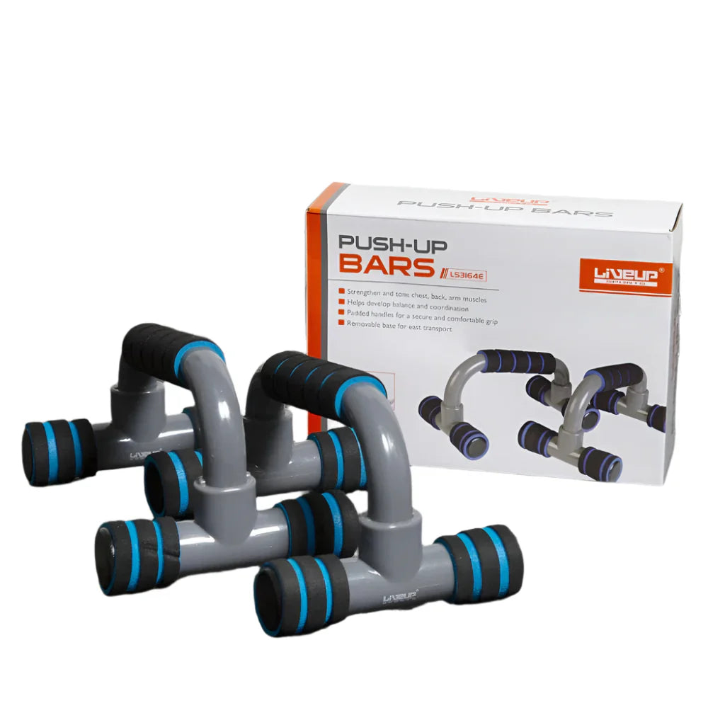 LiveUp Push-Up Bars – Non-Slip Grip